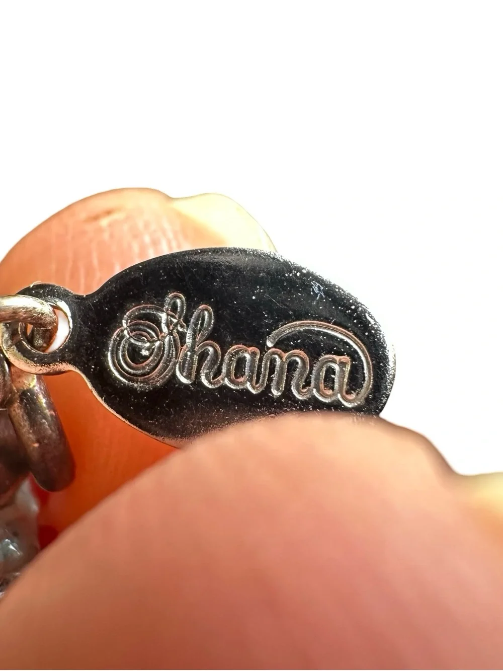 Vtg Shana Signed 925 Sterling Silver Lampwork Glass Dragonfly Pendant Charm 1.5